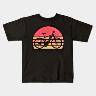 BIKE retro sunset Kids T-Shirt